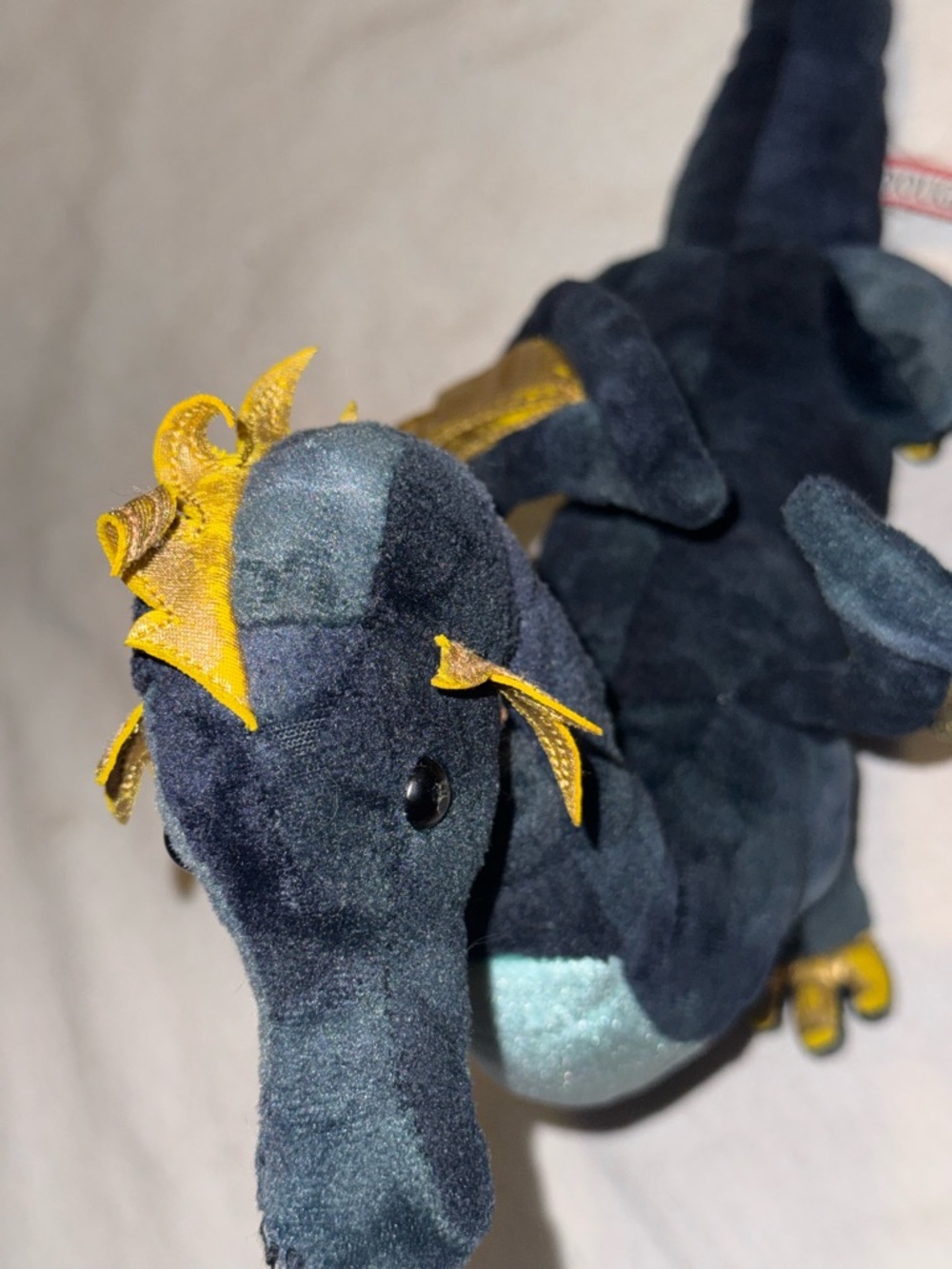 Douglas Aragon Navy Dragon Large Plush Stuffed Animal - Picture 6 of 9